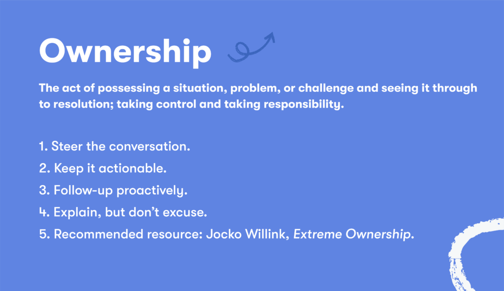 Customer service skill 13 ownership