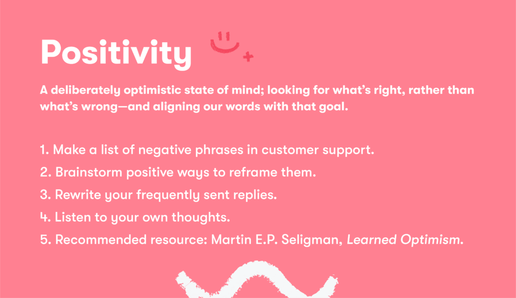 Customer service skill 2 positivity