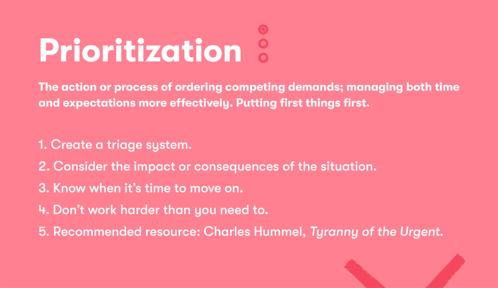 Customer service skill 8 prioritization